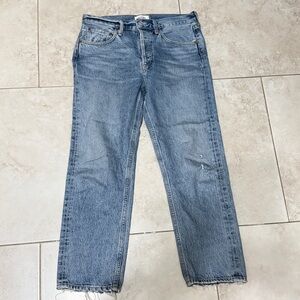 Agolde Parker Facade  27 facade crop straight rigid jeans